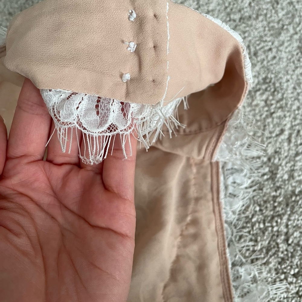 Sau Lee Reese White Lace Halter Dress - Picture 5 of 8